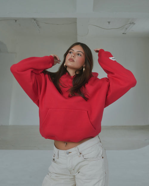 Berry Red Essential Hoodie