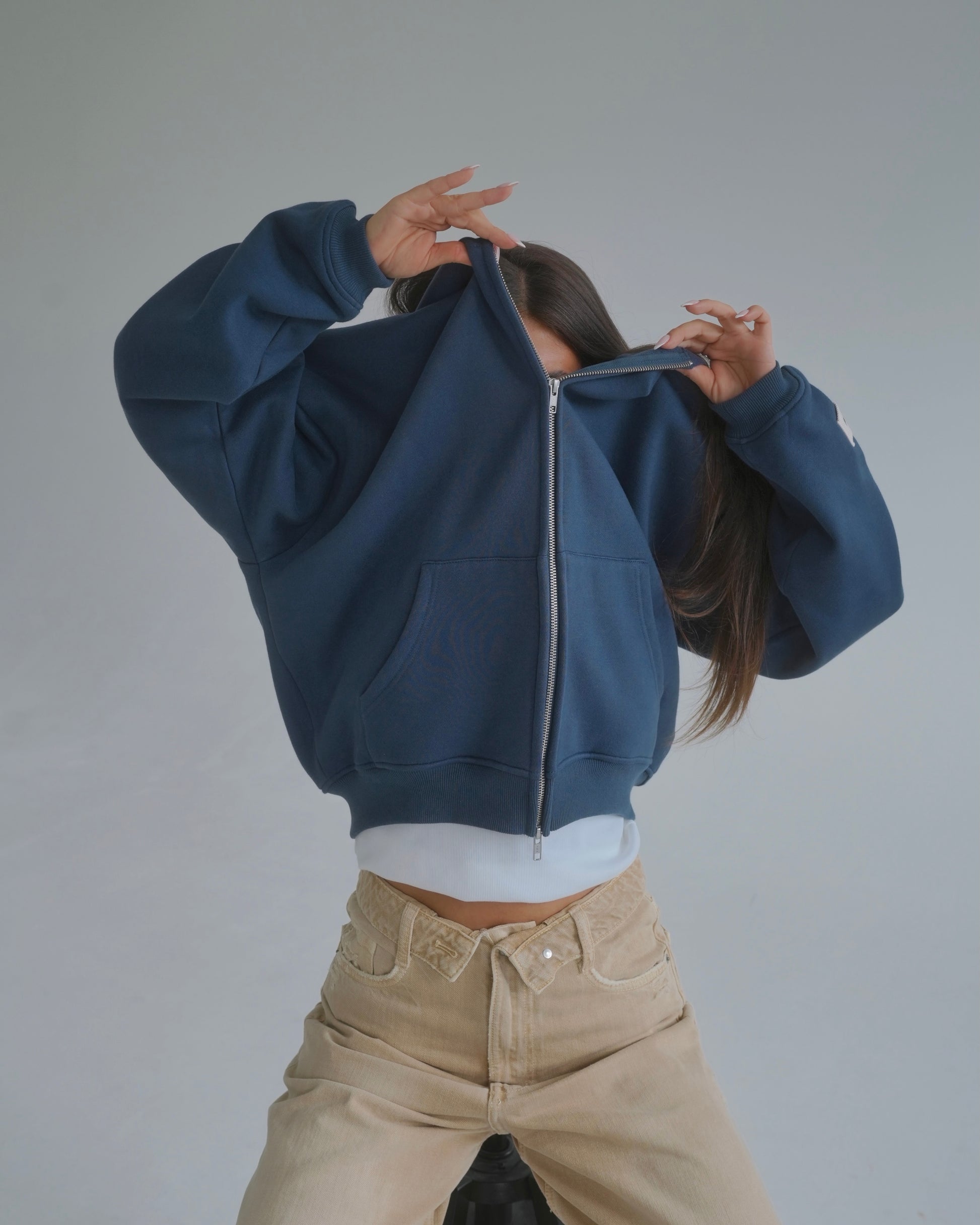 Berry Blue Zip Jacket