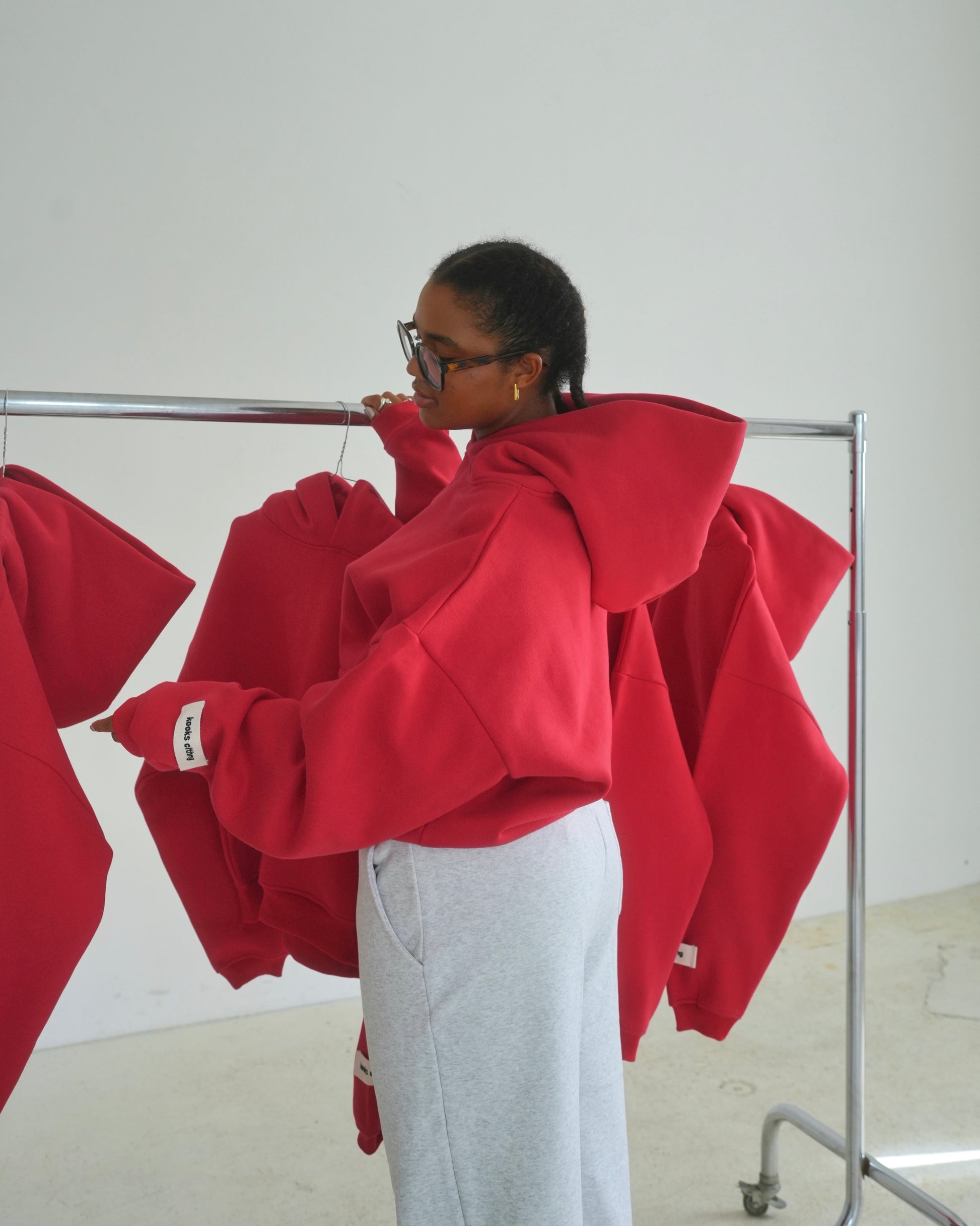 Berry Red Essential Hoodie