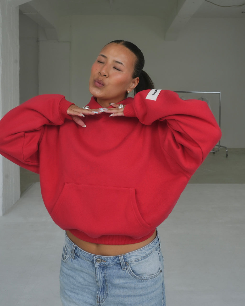Berry Red Essential Hoodie