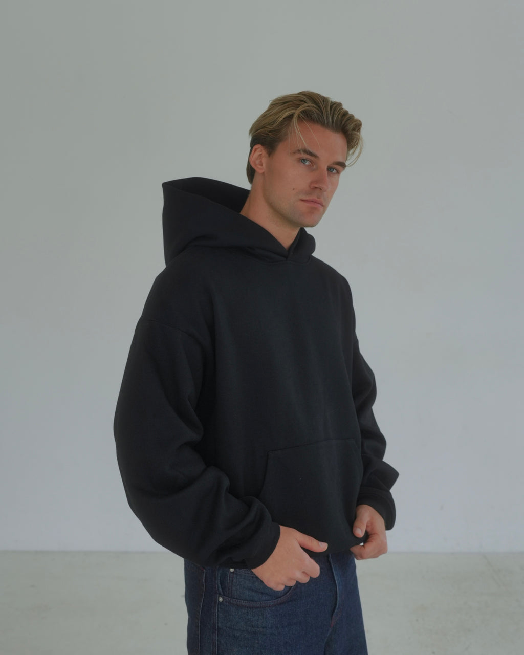 Black Essential Hoodie