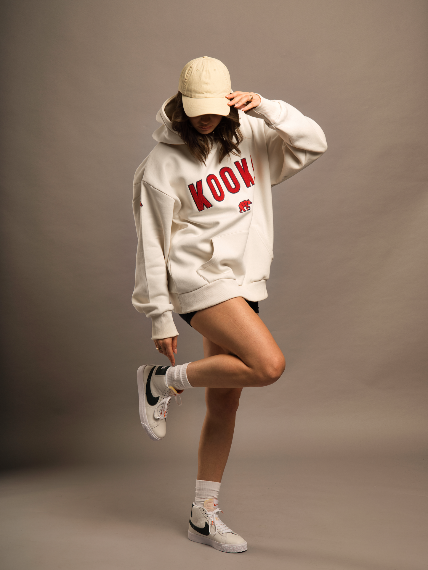 Creme Heavy College Hoodie - Test Product