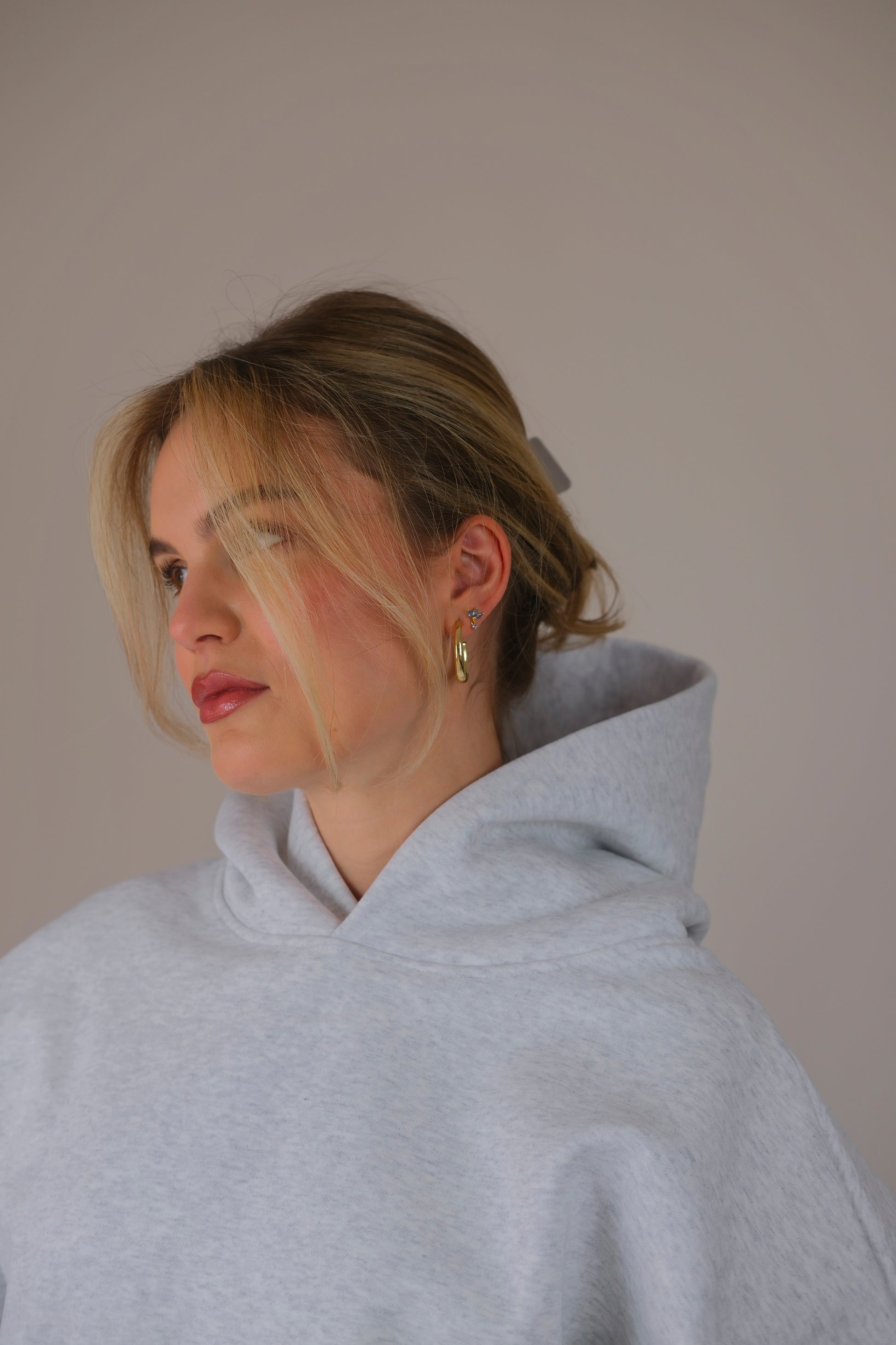 Light Gray Essential Hoodie