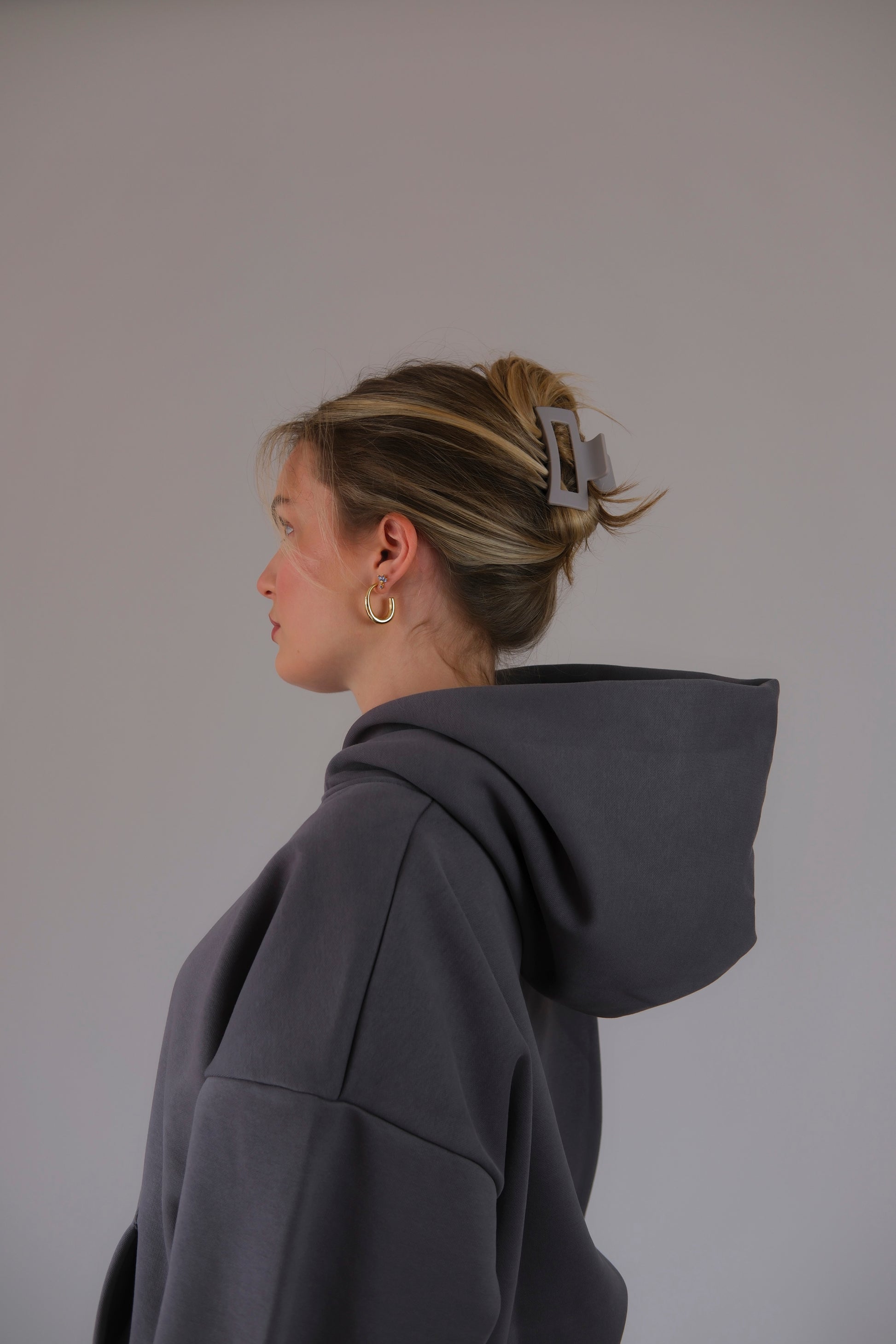 Dark Gray Essential Hoodie